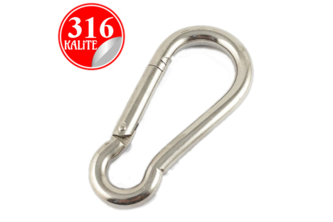 PASLANMAZ ÇELİK 316 KALİTE KARABİNA